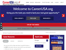 Tablet Screenshot of careerusa.org